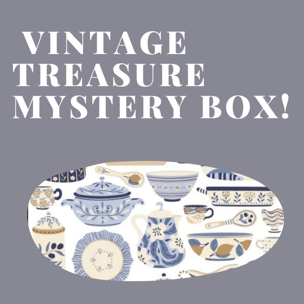 Medium mystery box filled with vintage items worth over $100